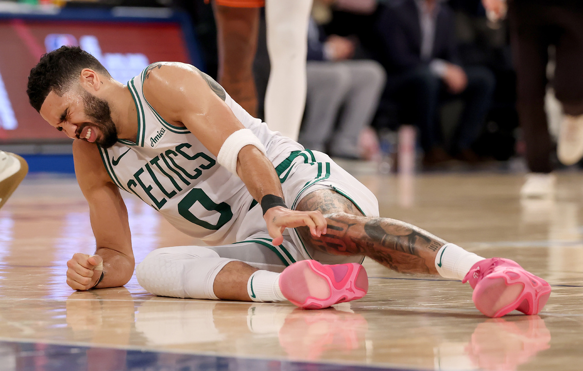    Форвард "Бостона" Джейсон Тейтум  Elsa/Getty Images