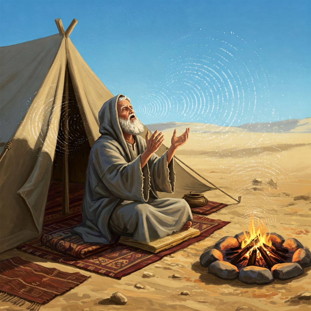 Sounds and voice of fire.