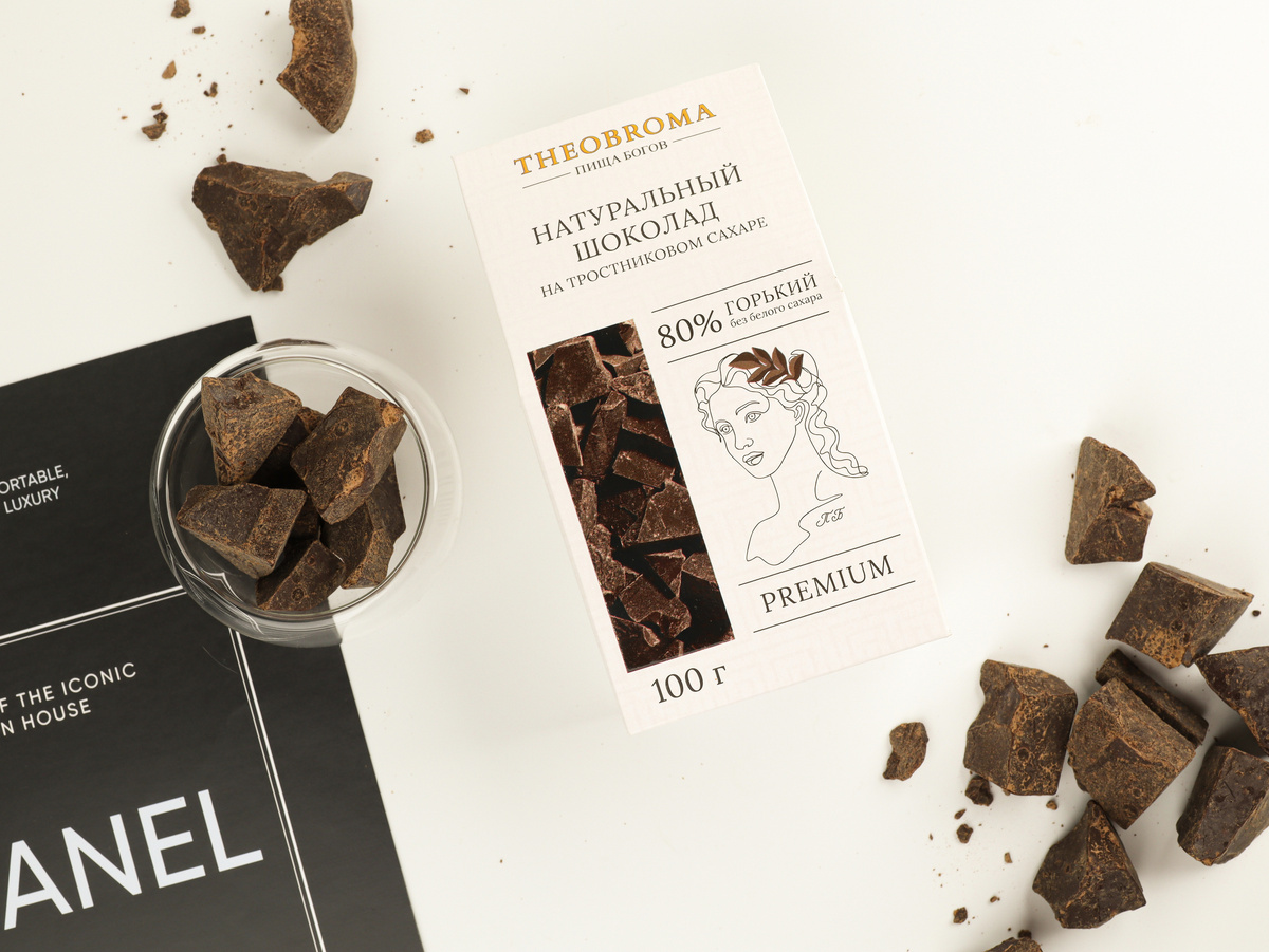 80% какао в шоколаде "Пища Богов"