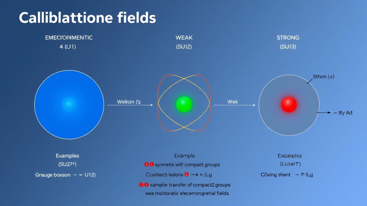 Схема калибровочных полей.