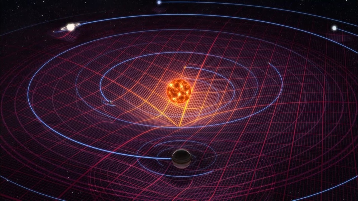 Визуализация гравитационного поля.