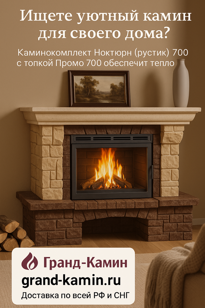    Каминокомплект Ноктюрн 700 как сердце вашего дома: уют, безопасность и стиль в одном решении Kamin
