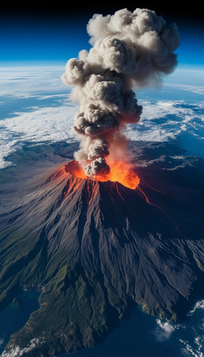 Вулкан на Камчатке, от шедеврума