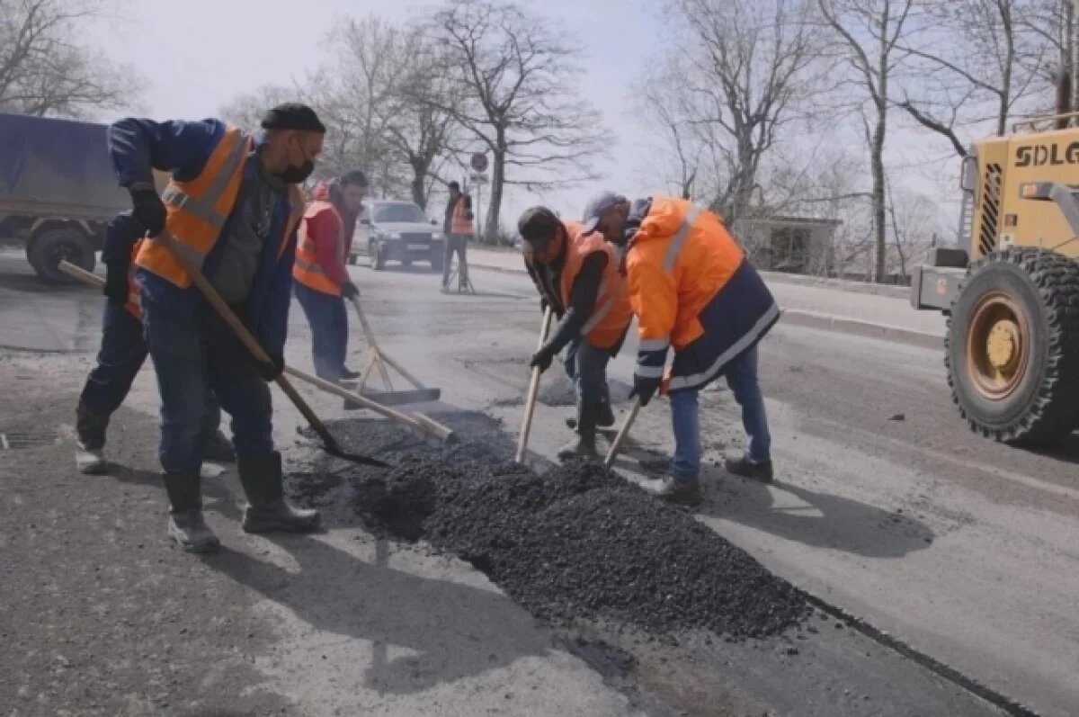    Укладка асфальта началась на улице Советской в столице Камчатки