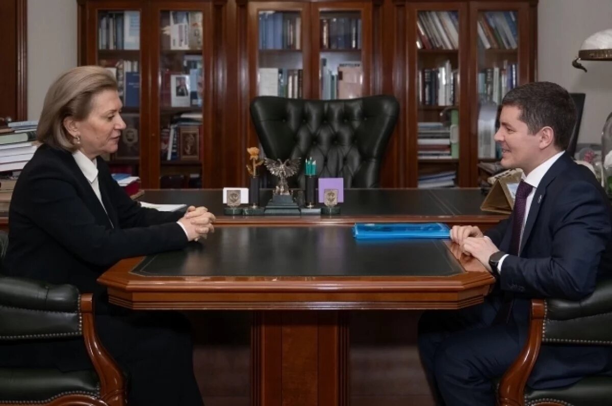    Дмитрий Артюхов и глава Роспотребнадзора обсудили вопросы здравоохранения