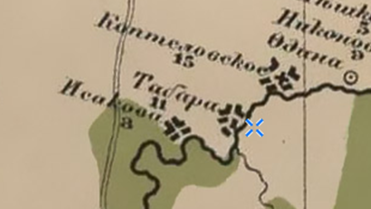 Фрагмент карты Стрельбицкого.