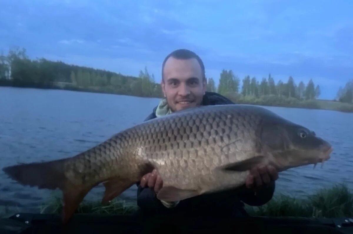    В Пронском районе выловили карпа весом почти 10 кг, установив рекорд