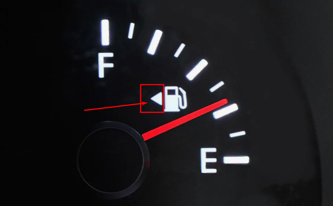 Указатель положения заливной горловины