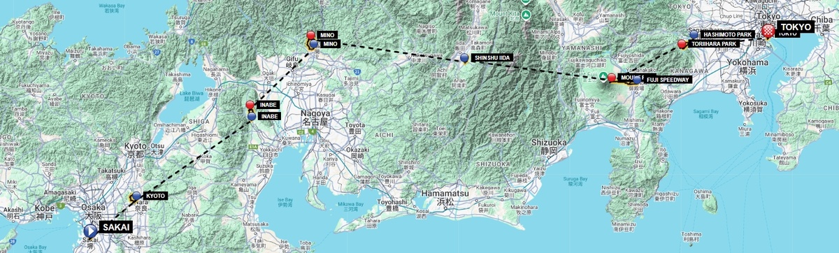 Маршрут велогонки