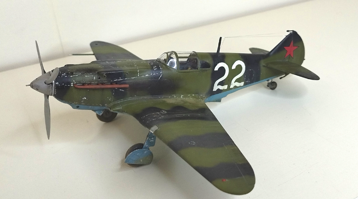 Стендовая модель советского истребителя ЛАГГ-3. Производитель "ICM". Масштаб: 1/48. Автор: Игорь Денисов (г.Караганда) © 2025 год. Листайте вправо 👉 чтобы увидеть больше