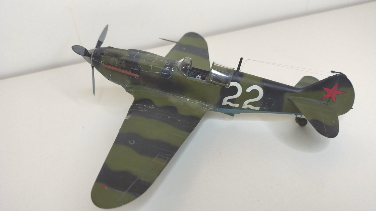 Стендовая модель советского истребителя ЛАГГ-3. Производитель "ICM". Масштаб: 1/48. Автор: Игорь Денисов (г.Караганда) © 2025 год. 