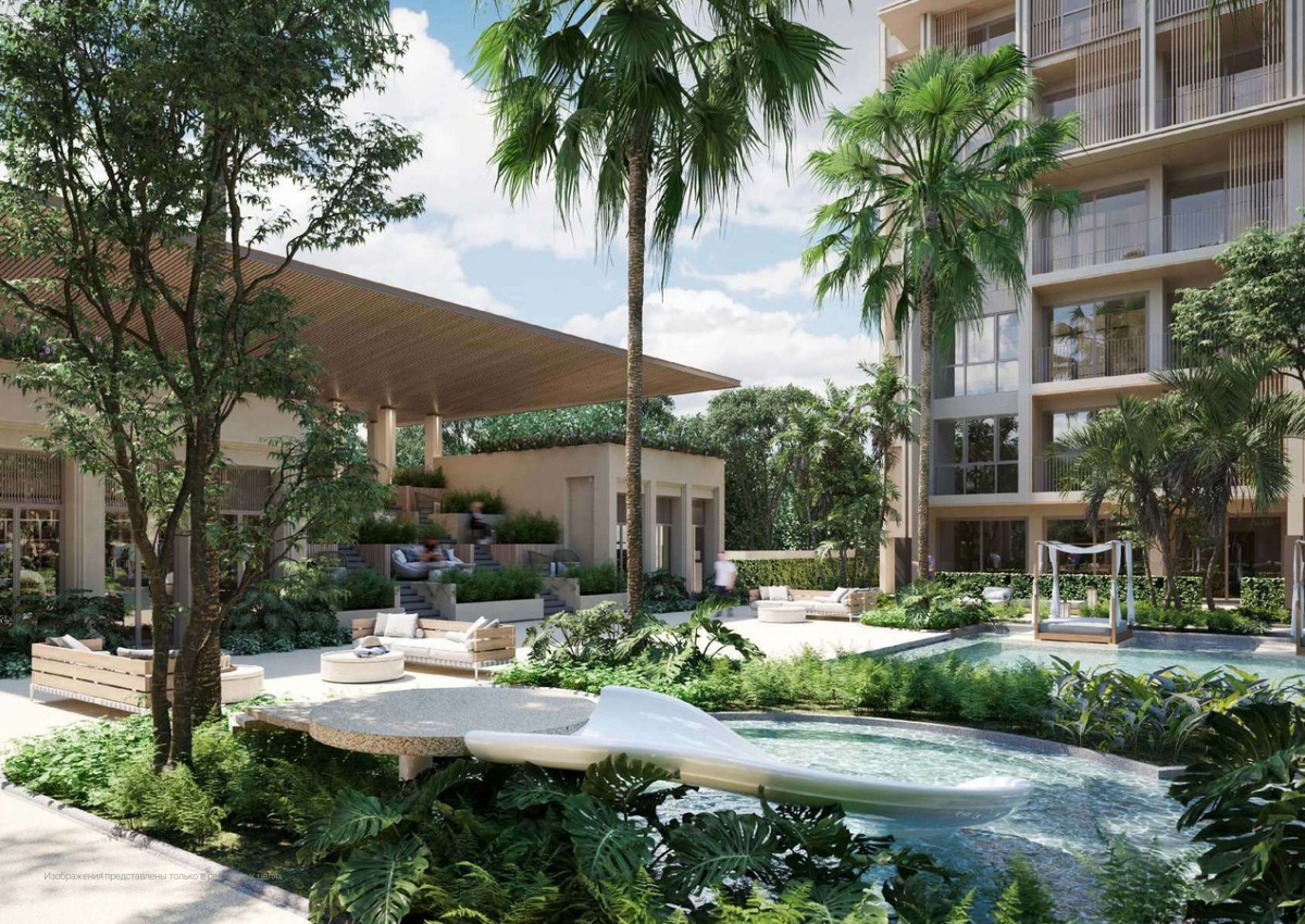 Бассейн и зоны отдыха на территории SUDARA