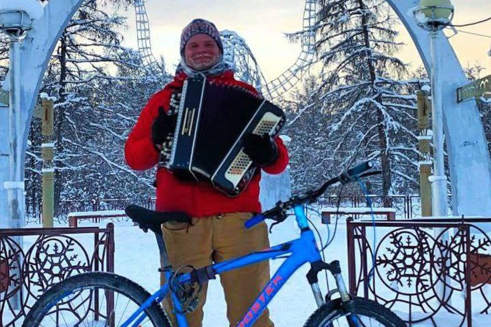    Молодой человек успел побывать в Якутии. Фото: личный архив Клима Калужских.