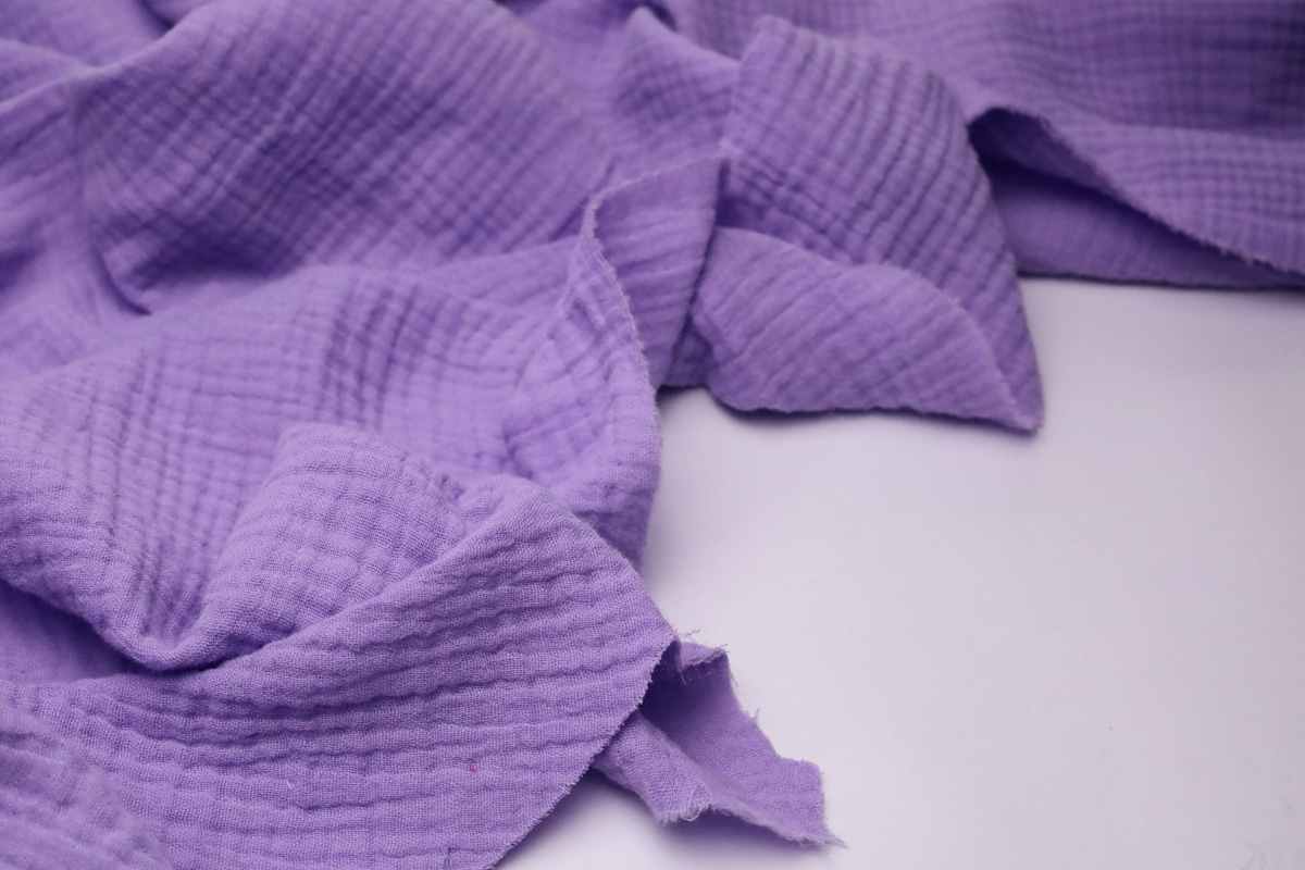 Ткань муслин фиолетового цвета