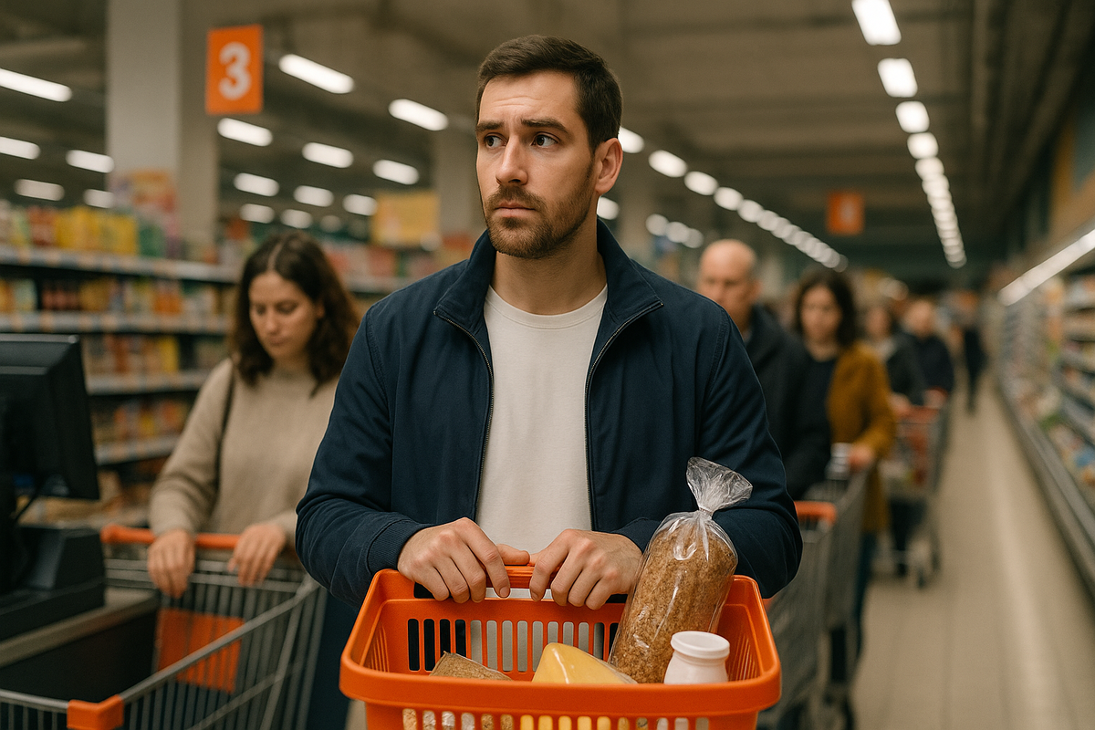 Обычный поход в магазин после работы. 