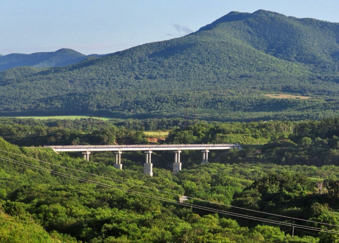 самый высокий мост на Сахалине