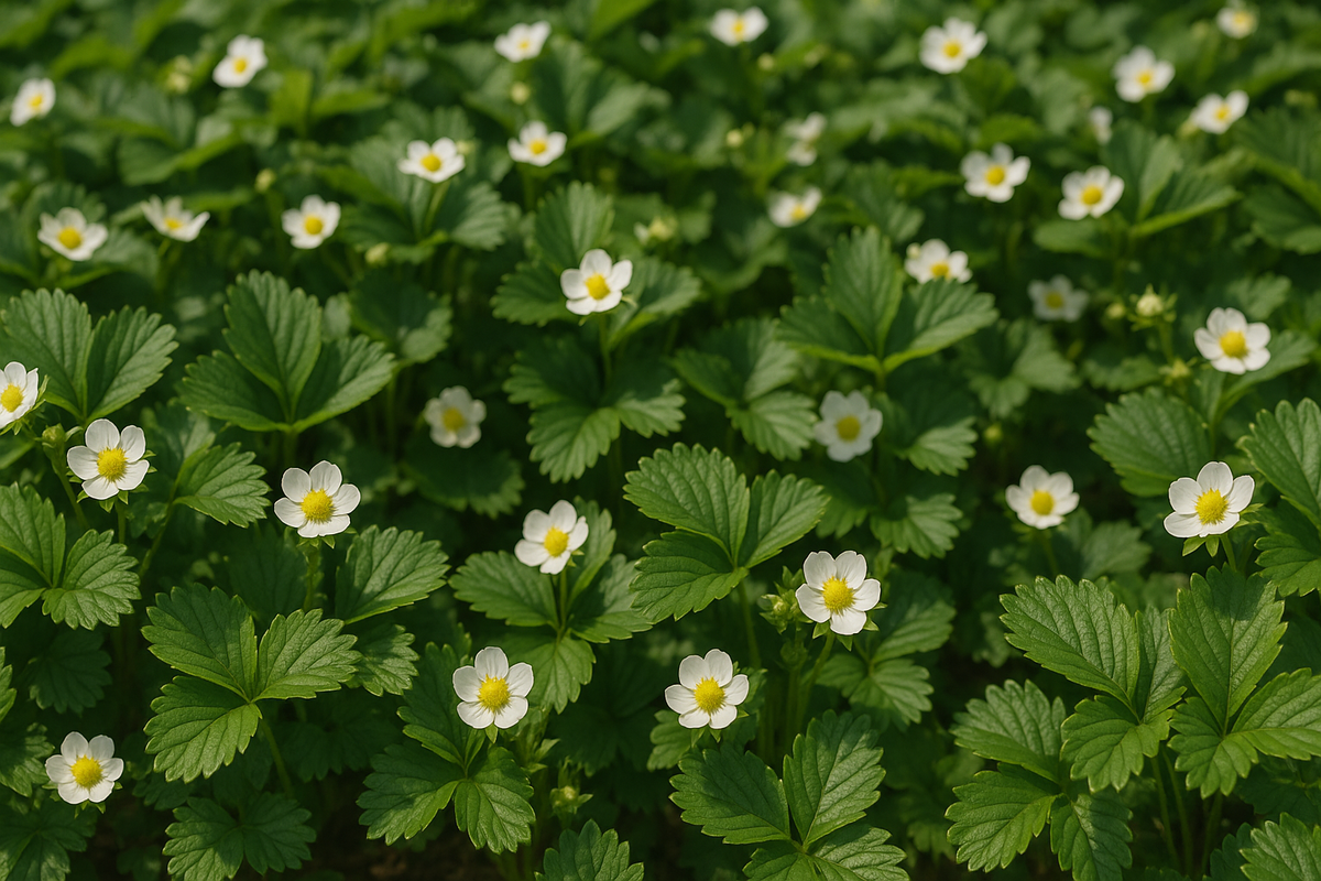 Обработка и подкормка клубники во время цветения