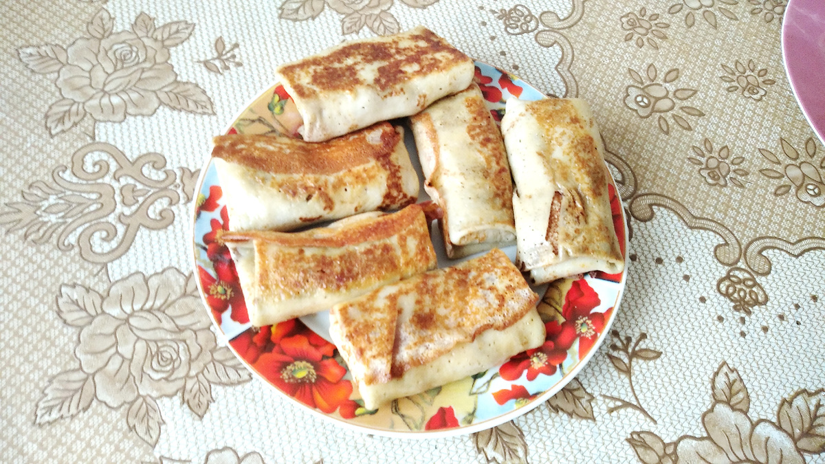 Блинчики с творогом - лучший завтрак!