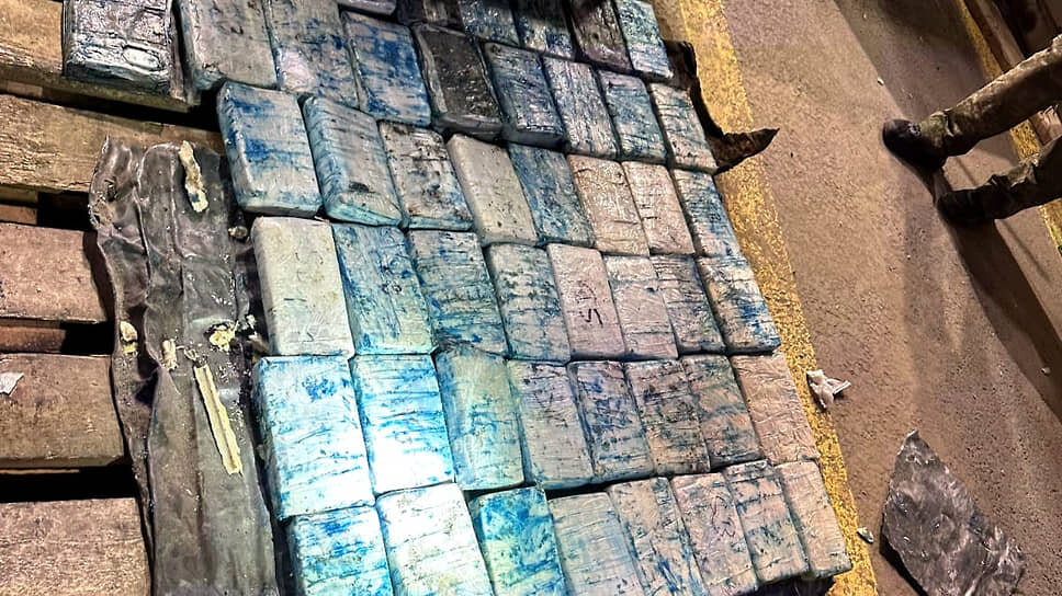 Более 60 кг наркотиков, привезенных в Петербург на судне из Эквадора.📷Фото: Пресс-служба Федеральной таможенной службы