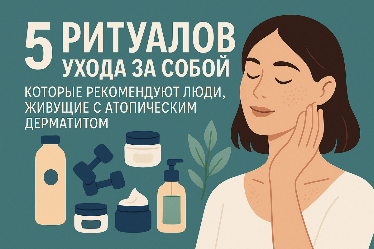 5 ритуалов ухода за собой, которые рекомендуют люди с атопическим дерматитом