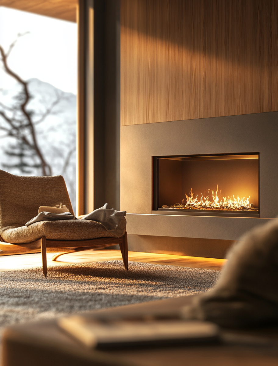    Каминокомплект угловой Опус с топкой Промо 700 — идеальное решение для уюта и тепла вашего дома зимой Kamin