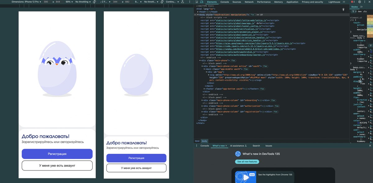 Инструменты разработчика, Google Chrome.