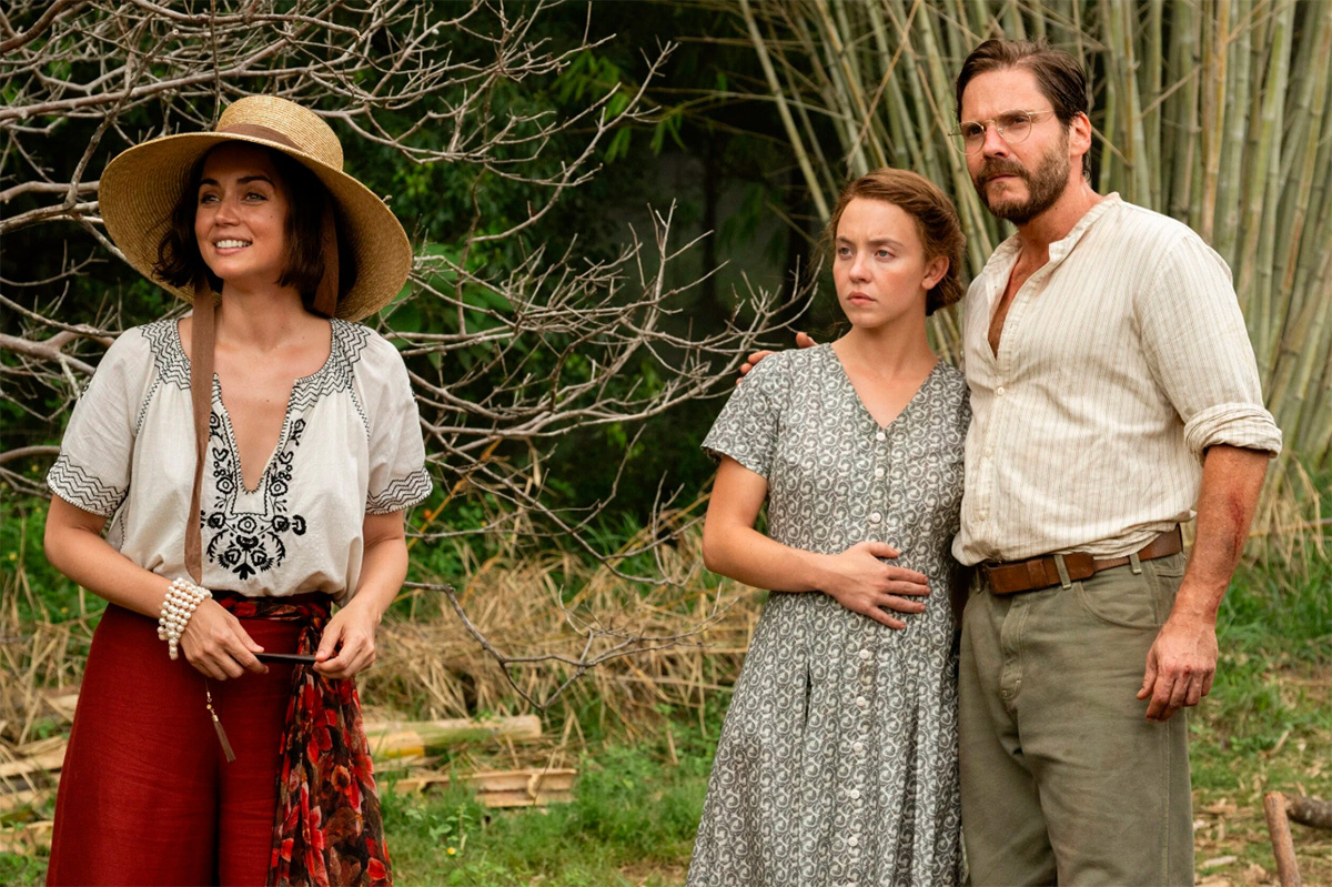 Global Film📷Ана де Армас, Сидни Суини и Даниэль Брюль, кадр из фильма «Эдем»