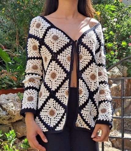 Волшебные квадратные мотивы крючком и схемы!