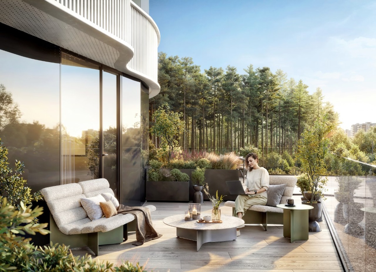    Терраса как лаунж-зона. Фото: Группа Родина