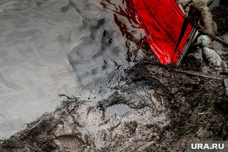 Площадь загрязненного участка составила 5,3 тысячи квадратных метров. Фото: Владимир Андреев © URA.RU