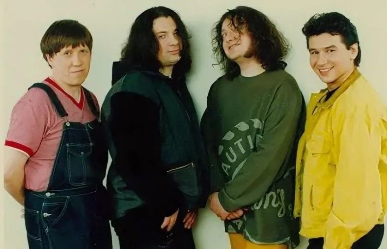 "Золотой" состав "Агаты". Слева направо: Александр Козлов, Вадим Самойлов, Глеб Самойлов, Андрей Котов