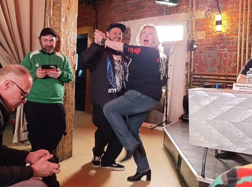 8.05.2025. Пресс-конференция Ника Кунцевича (Ника Рок-н-Ролла) и Андрея Якушина (FAKEL). Фото со страницы ВКонтакте Льва Рыжкова