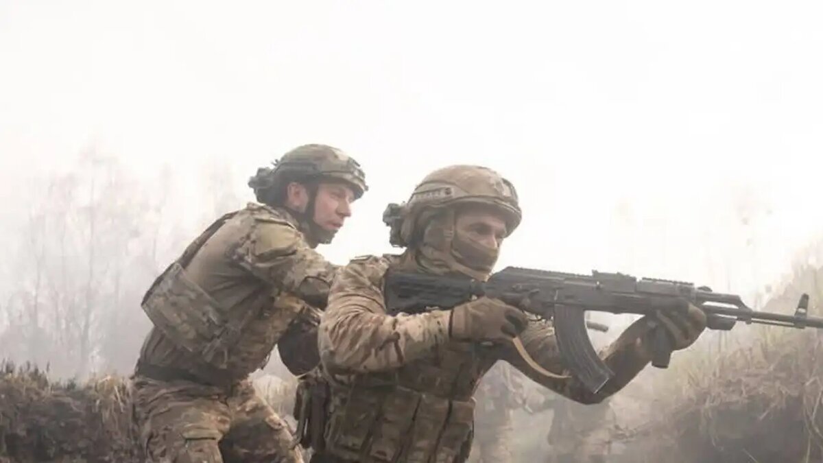    Украинские военнослужащие.