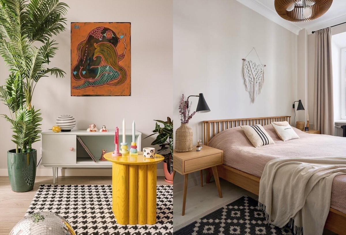 Обои и краски LOYMINA Group в интерьерах с предметами искусства