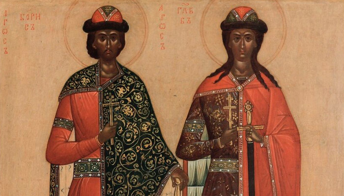 Борис и Глеб, благоверные князья Российские. Фото: Псково-Печерский монастырь