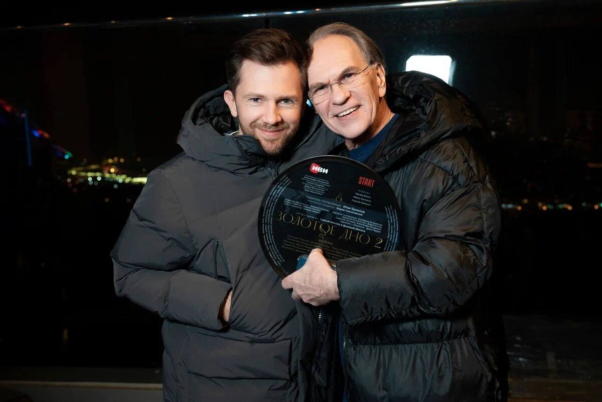 Илья Ермолов и Алексей Гуськов. Фото со съёмок сериала «Золотое дно-2».