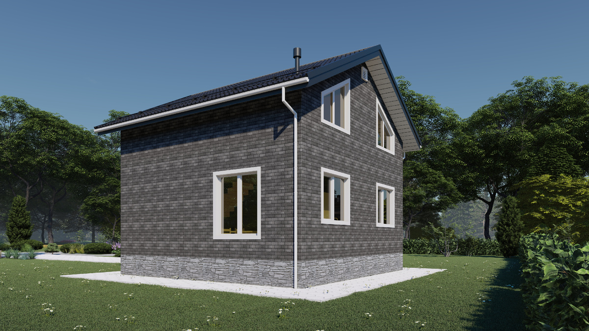 Индивидуальный проект каркасного дома  