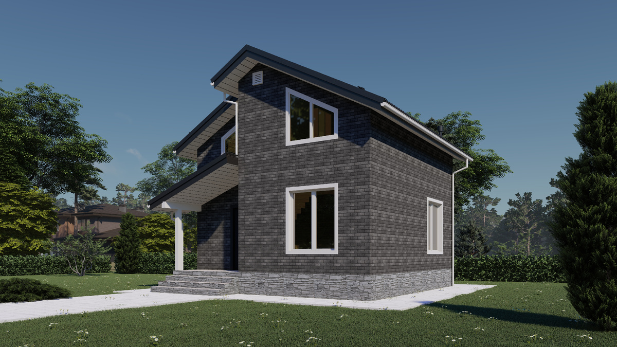 Индивидуальный проект каркасного дома  