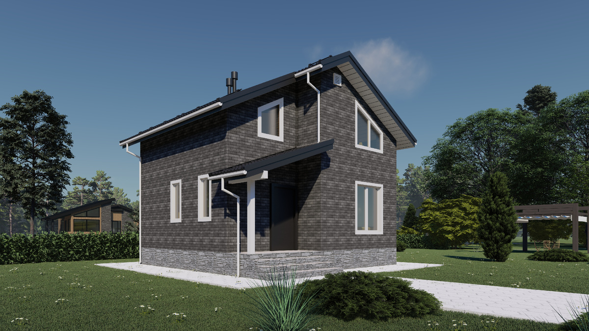 Индивидуальный проект каркасного дома  