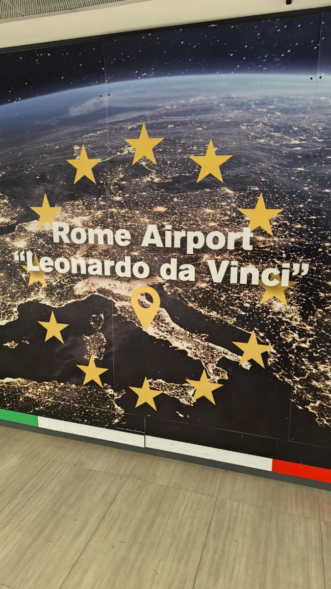 в аэропорту Рима