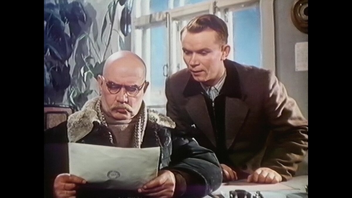 Кадр из фильма "Иван Бровкин на целине"