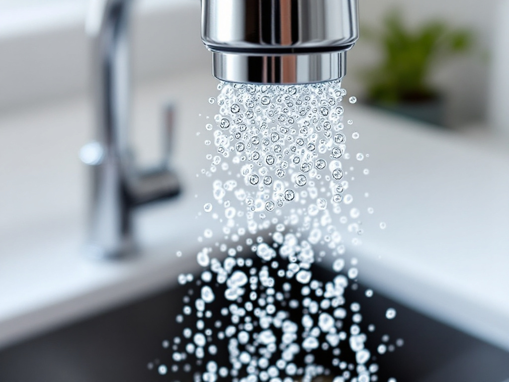 Кран с установленным аэратором - экономия до 1000 литров воды в месяц