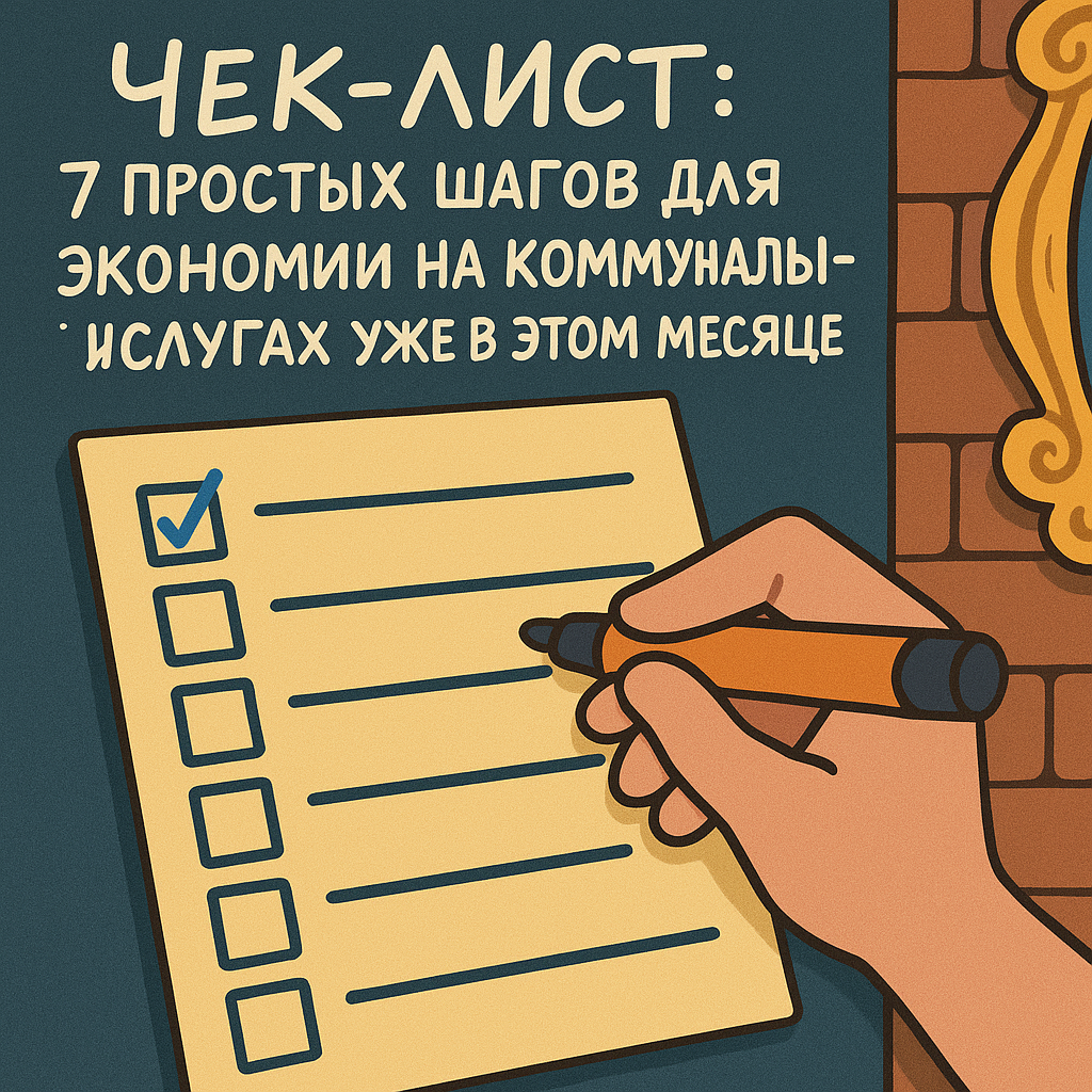 Чек-лист: 7 простых шагов для экономии на коммунальных услугах уже в этом месяце