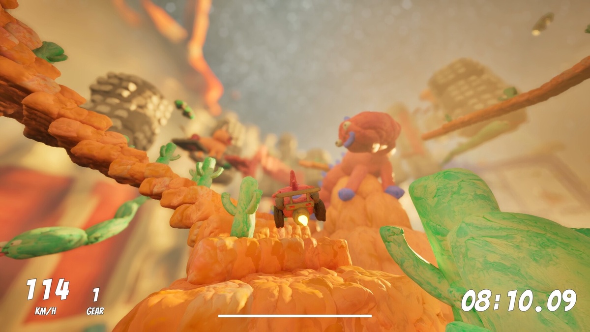 Один из скриншотов Deedlee Doo! Carkour! с демонстрацией визуального стиля. Источник: Steam