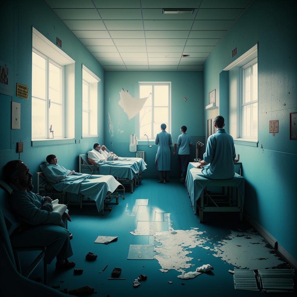 ИИ представляет себе дурку так. Ну ну. 