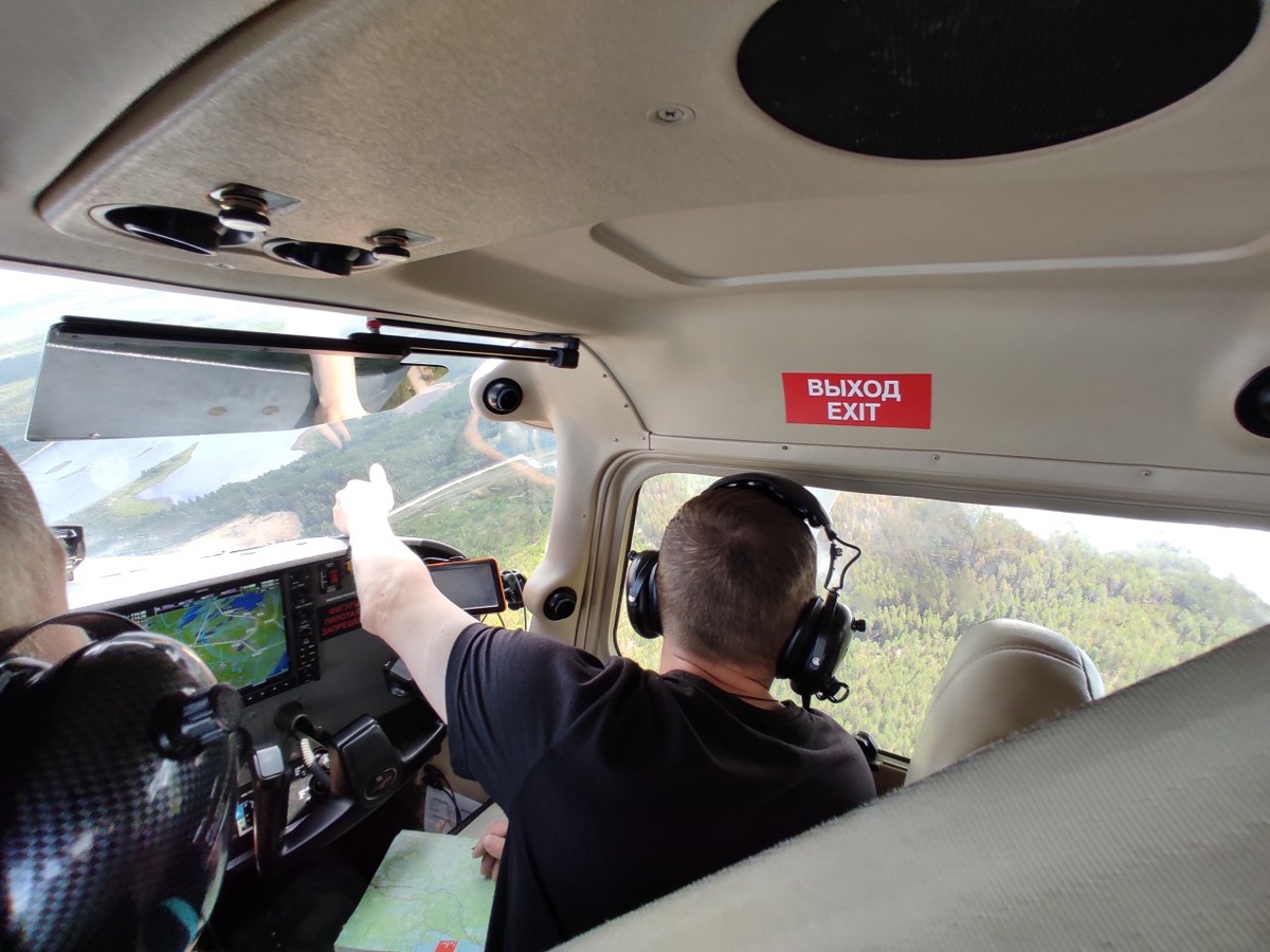    Авиапатрулирование лесных пожаров. Фото: "Республика"/Максим Алиев