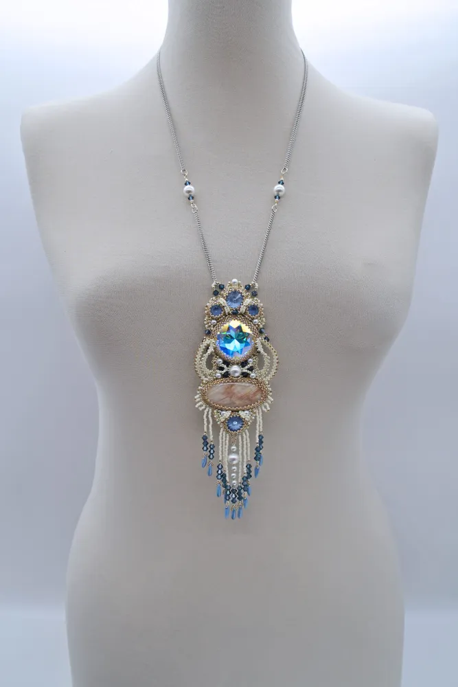 кулон с кристаллами SWAROVSKI " Ирладское кружево",RINABEAD