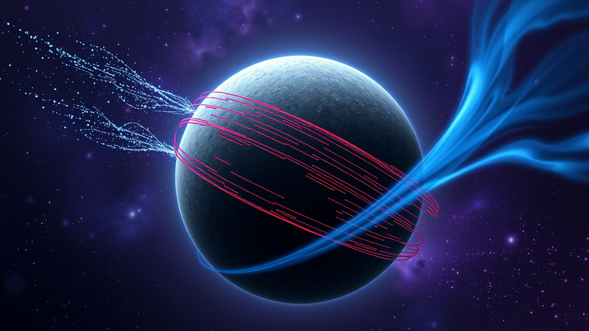 Нейтронная звезда, медленно испаряющаяся через гравитационное излучение.