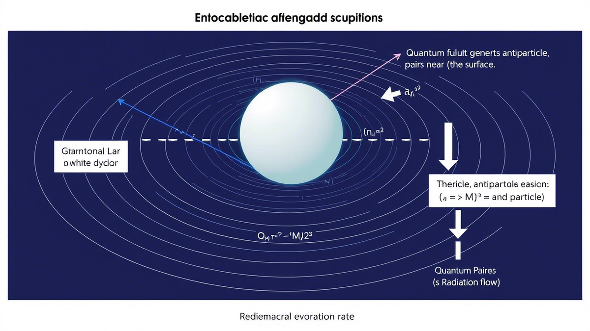 Схема испарения объектов через гравитационное излучение.
