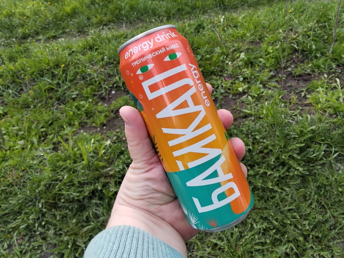 Энергетический напиток «Байкал» со вкусом манго («Тропический микс»)